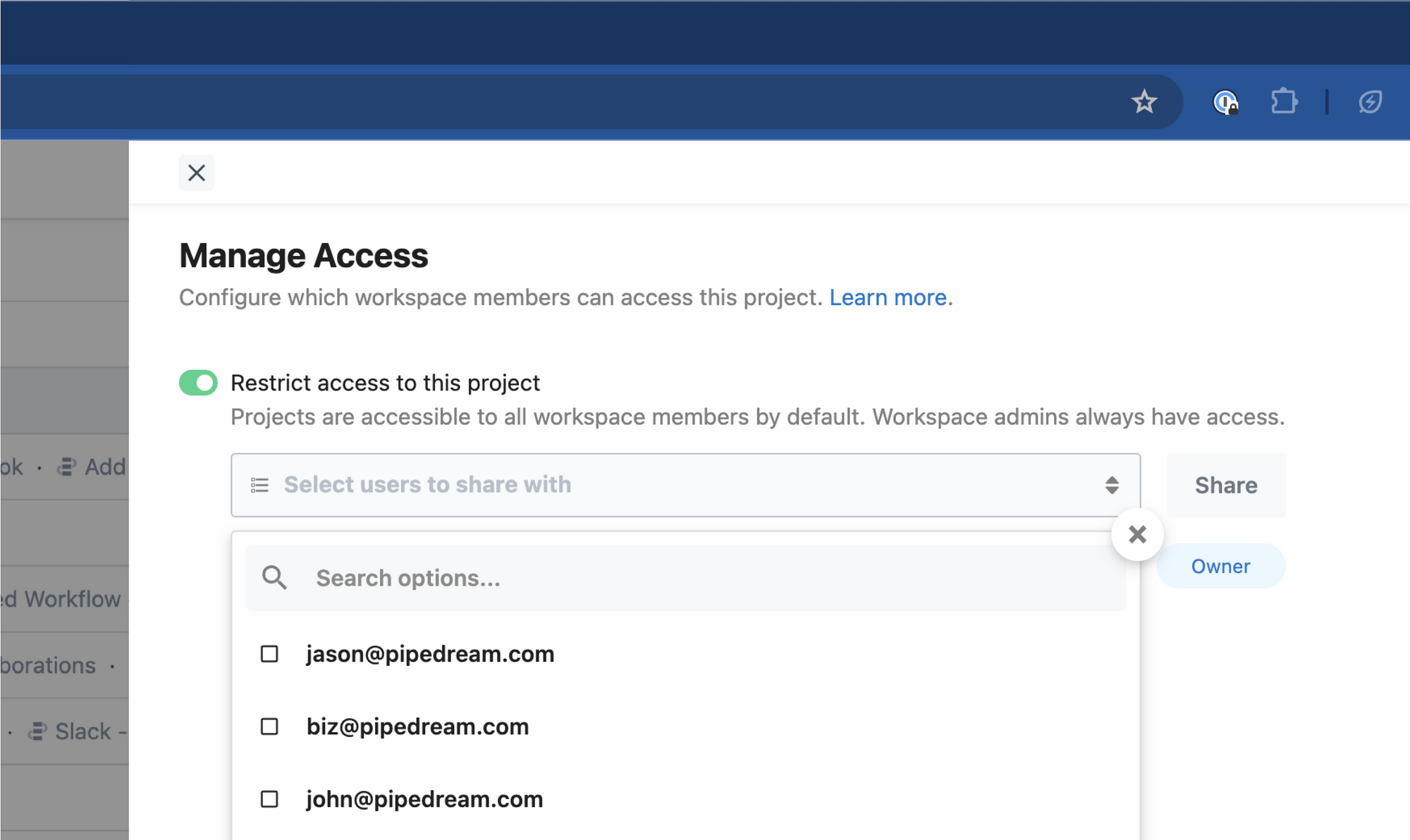 Manage access to your projects and secrets