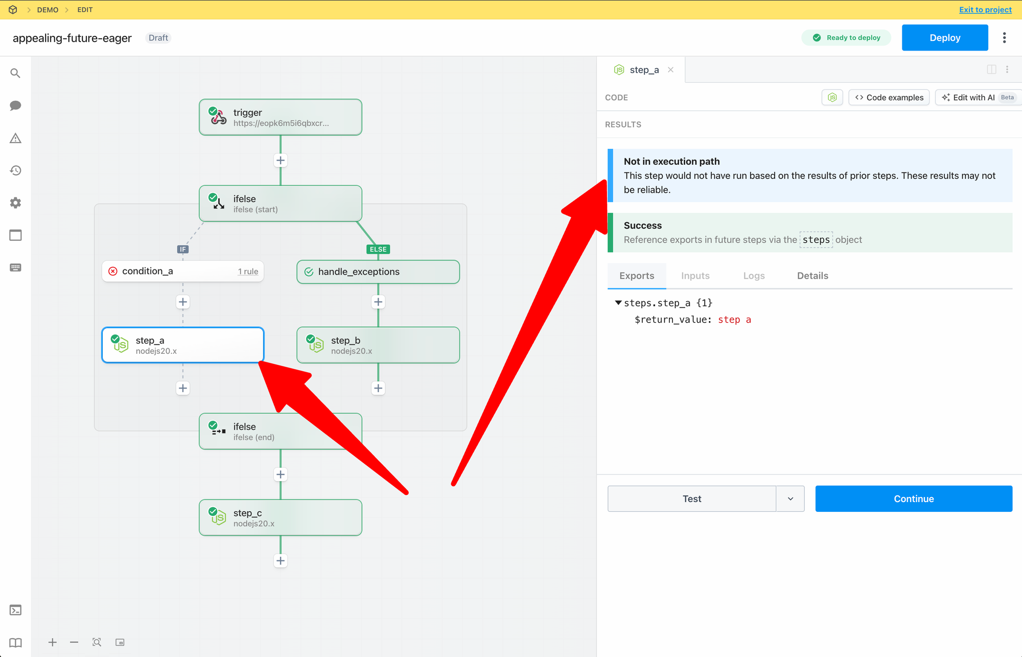 Unkonwn execution path