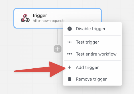 Add multiple triggers to a workflow