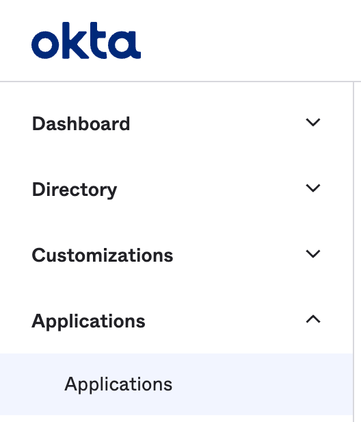 Okta - Application list